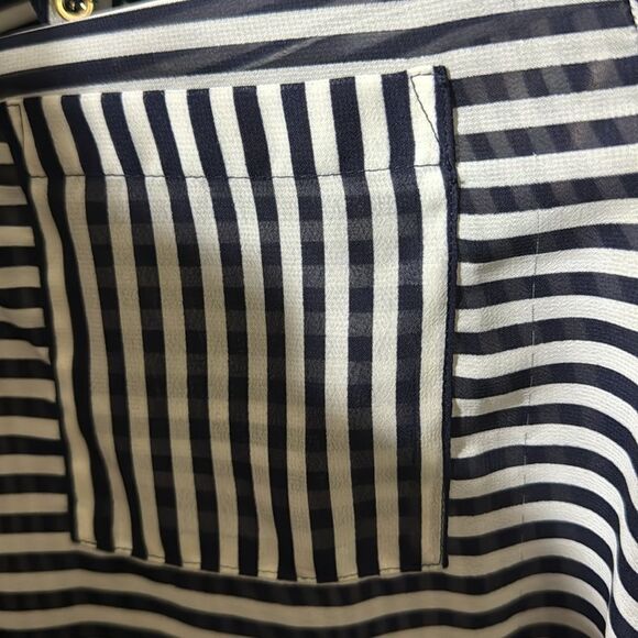 Violet & Clare semisheer black/white blouse, med - Picture 5 of 5